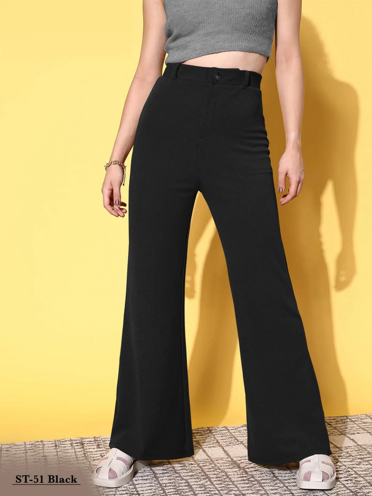 Pantaloni eleganti neri casual