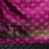 Saree blu scuro in jacquard Dharmavaram intrecciato