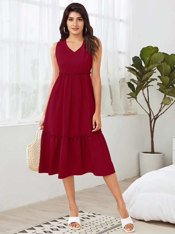 Designer Dress Ajanta Premium  – Marone