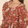 Abito da donna in cotone aderente e svasato al ginocchio
