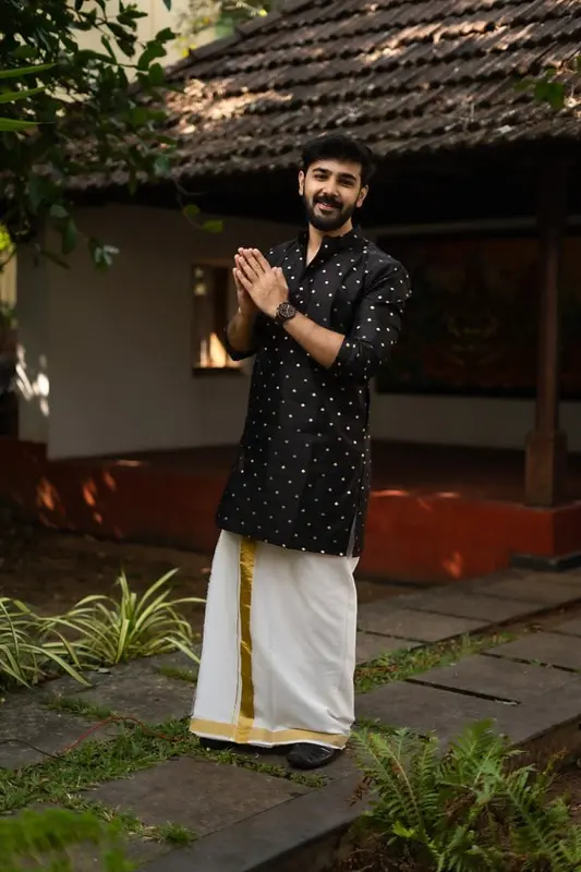 Kurta da uomo Aryan Black
