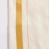 Completo dhoti e camicia in seta e cotone color oro