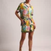 Completo top e shorts da donna Zaccai in misto seta