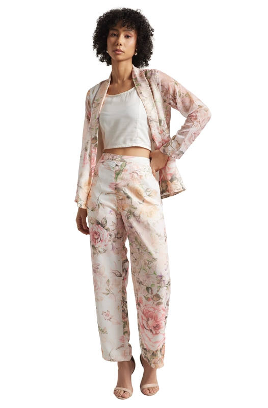Completo top e shorts da donna Zaccai in misto seta
