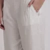 Pantaloni palazzo ricamato a cotton flex