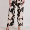 Pantaloni palazzo in crepe ploestere