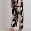 Pantaloni palazzo in crepe ploestere
