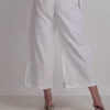 Pantaloni palazzo ricamato a cotton flex