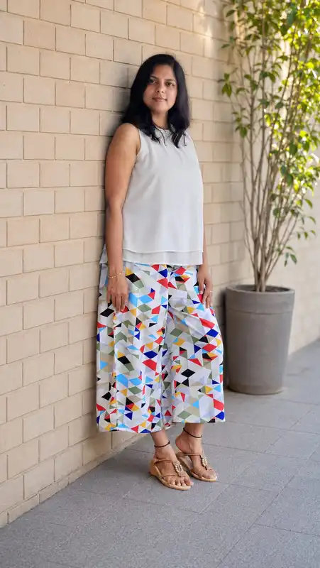 Pantaloni palazzo a gamba larga