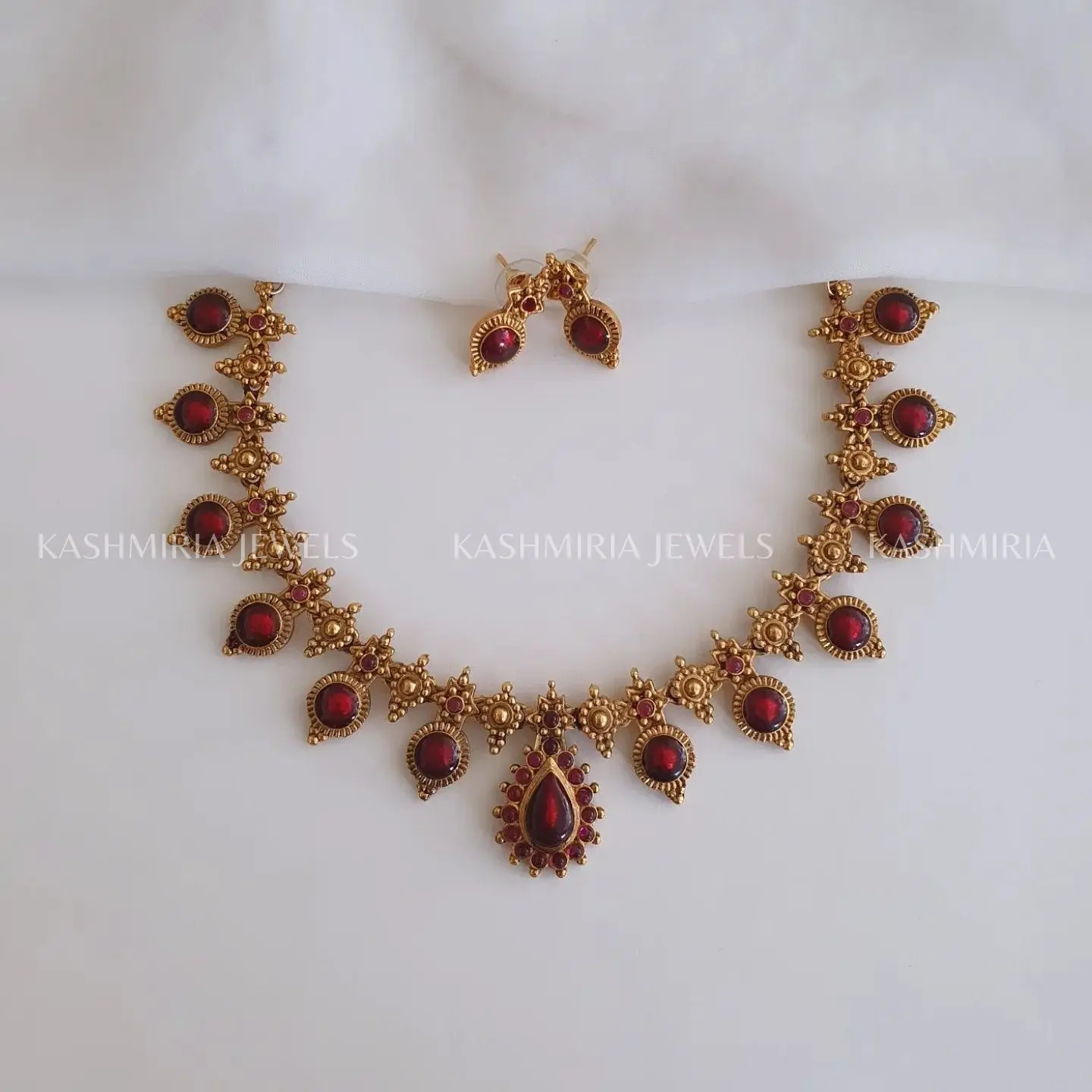 Collana a palakka rosso
