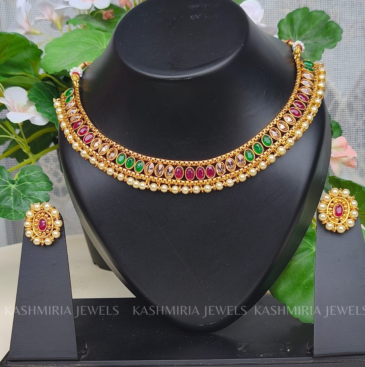 collana multipietra e perle