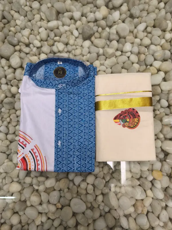 Set combinato da uomo per Onam