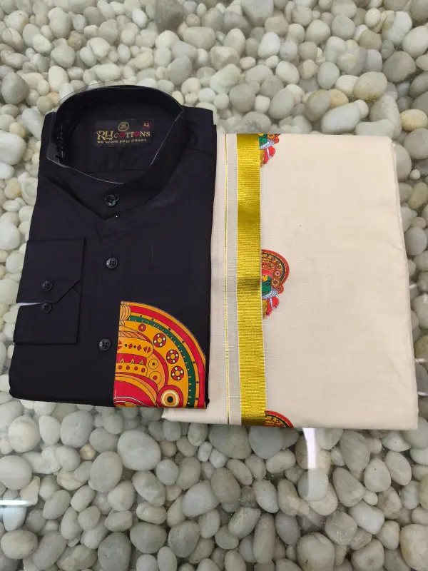 Set combinato da uomo per Onam
