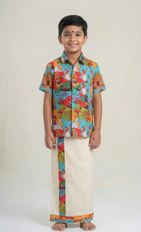Set combinato da bambino per Onam