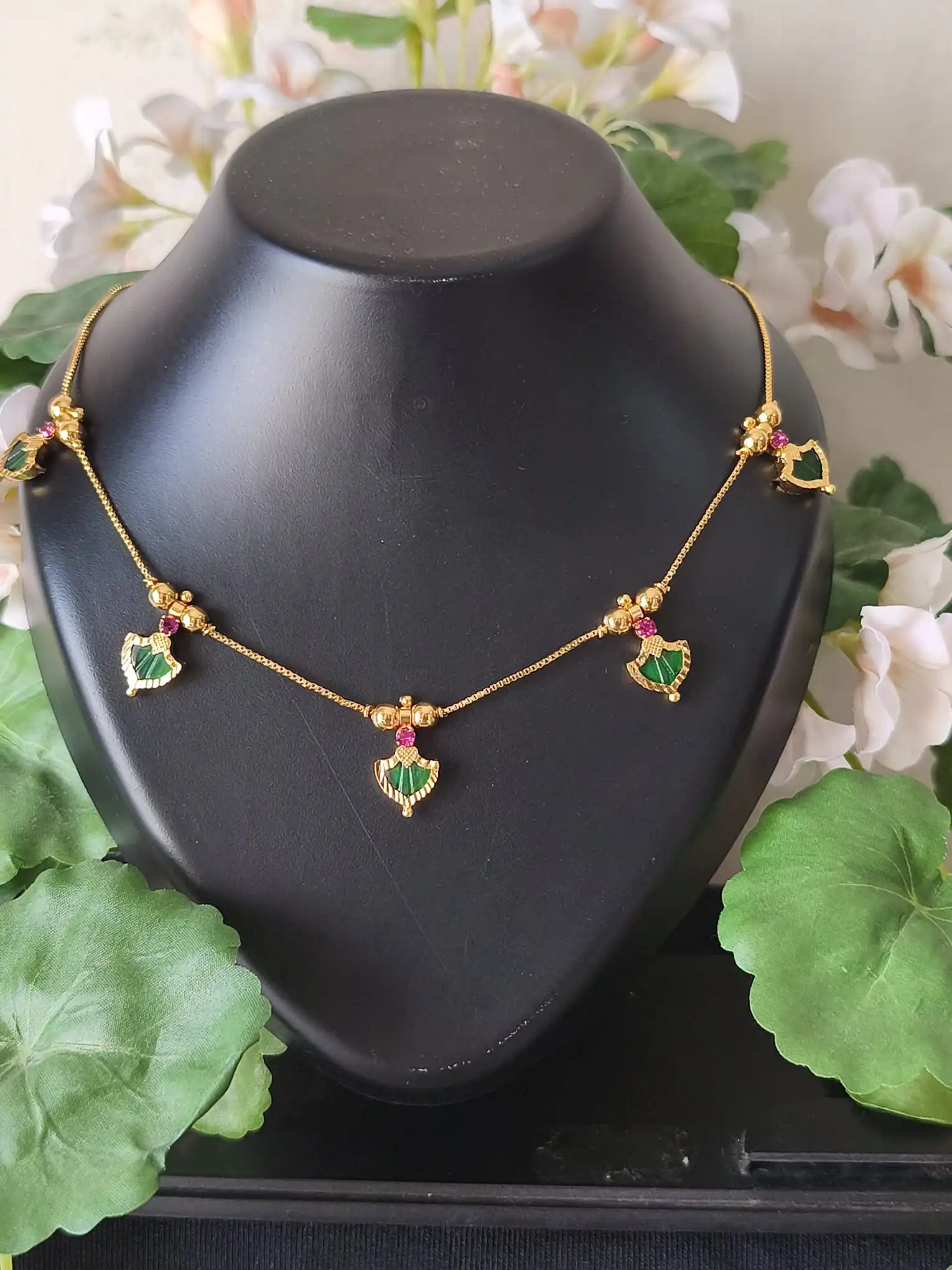 Collana palakka verde