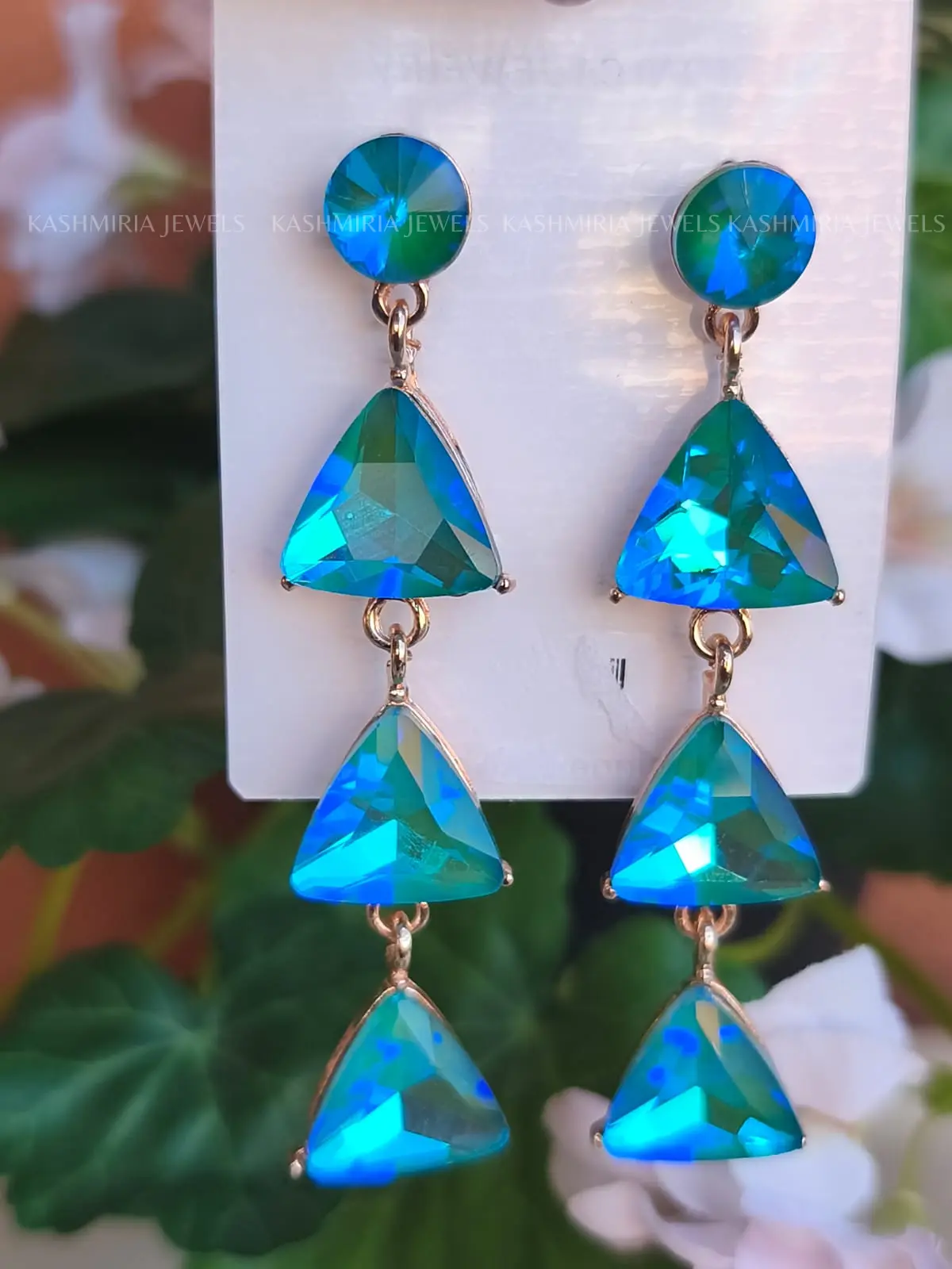 Orecchini pietra blu