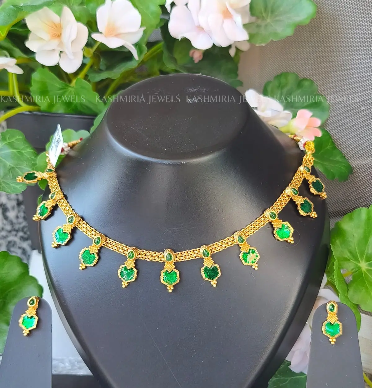 Collana palakka verde