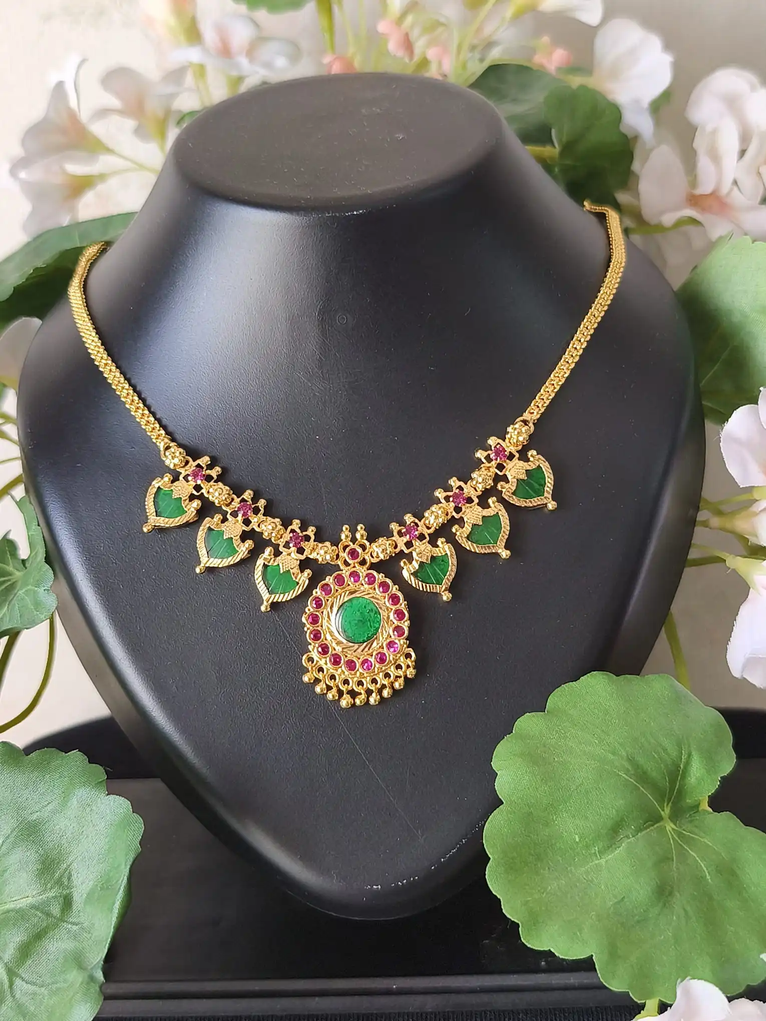 Collana palakka verde