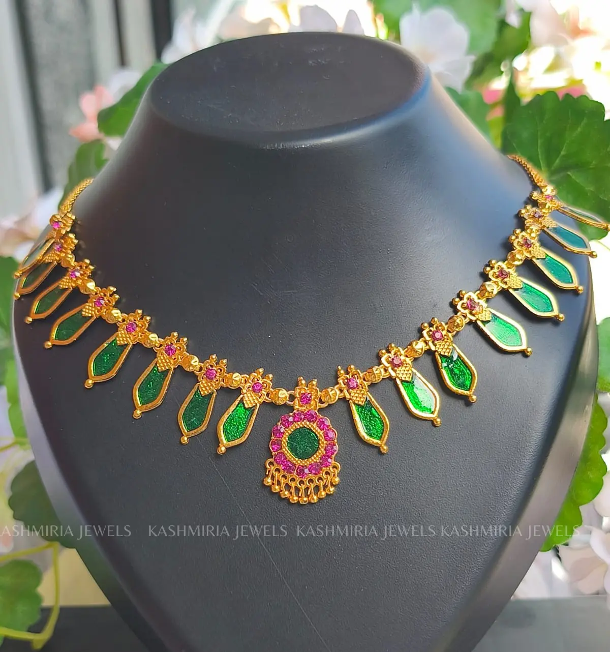 Collana palakka verde