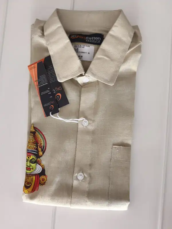 Camicia da bambino con stampa Kadhakali