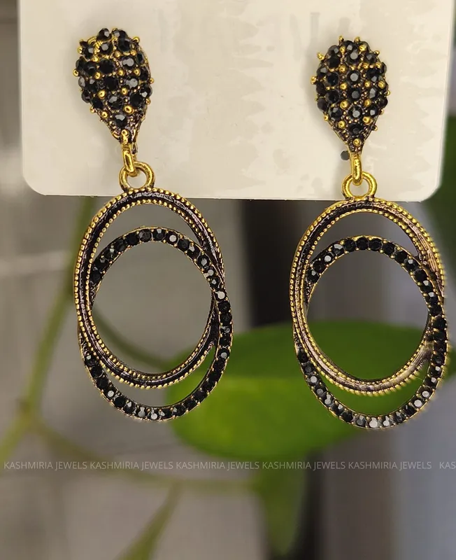 Orecchini pietra nera