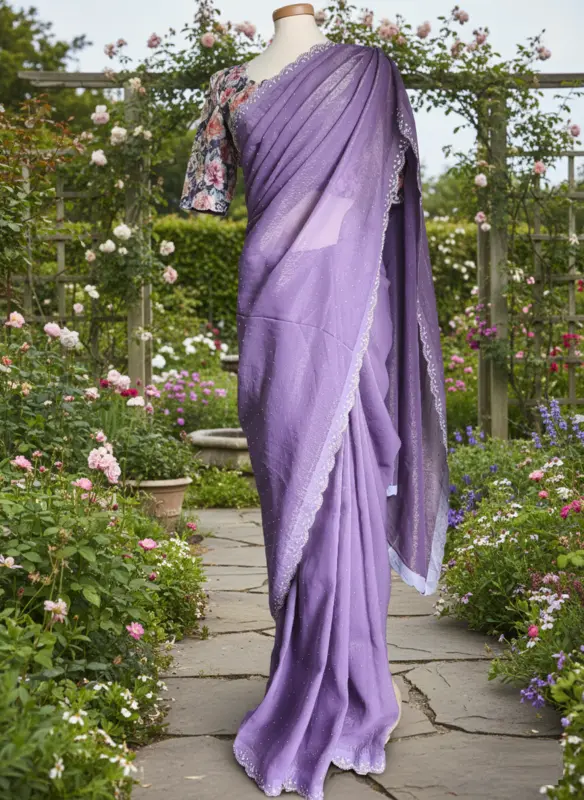 Sari Da Festa in Jimmy Choo, Camicetta Pronta