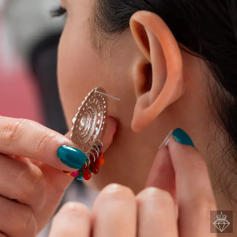 Set di collana vintage anti-ossidazione con orecchini