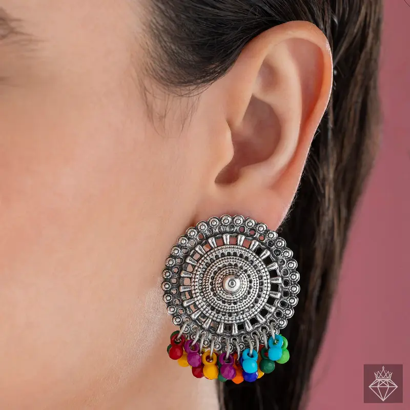 Set di collana vintage anti-ossidazione con orecchini