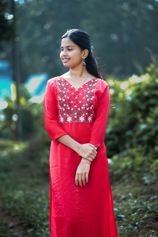 Collezione Natale – Kurta natalizio in seta