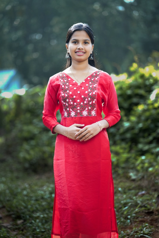 Collezione Natale – Kurta natalizio in seta