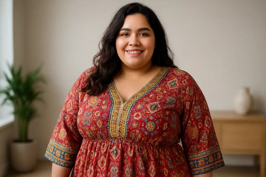 Abiti etnici donna curvy: taglie forti senza stress