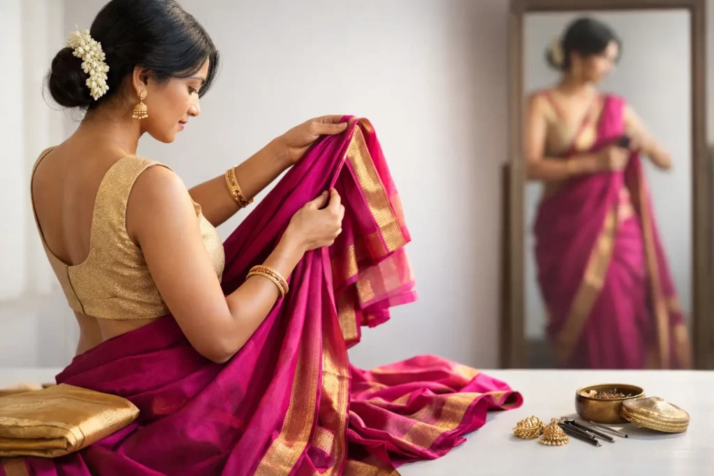 Come drappeggiare il sari passo passo