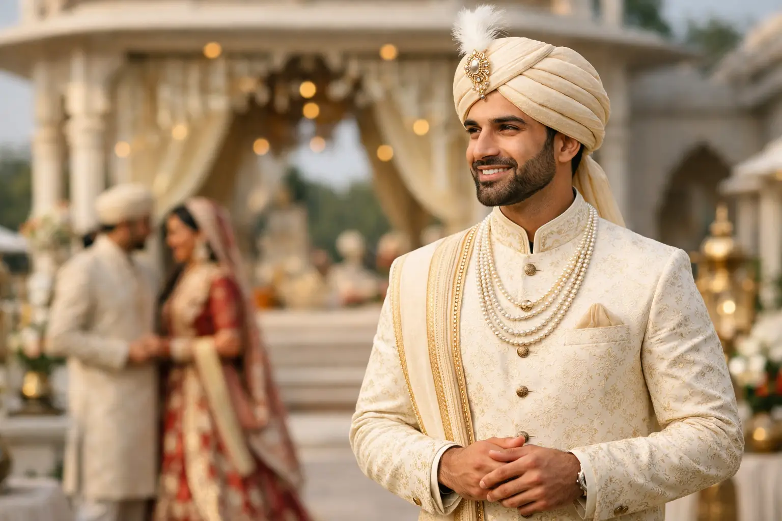 Abbigliamento indiano uomo per matrimonio invitato