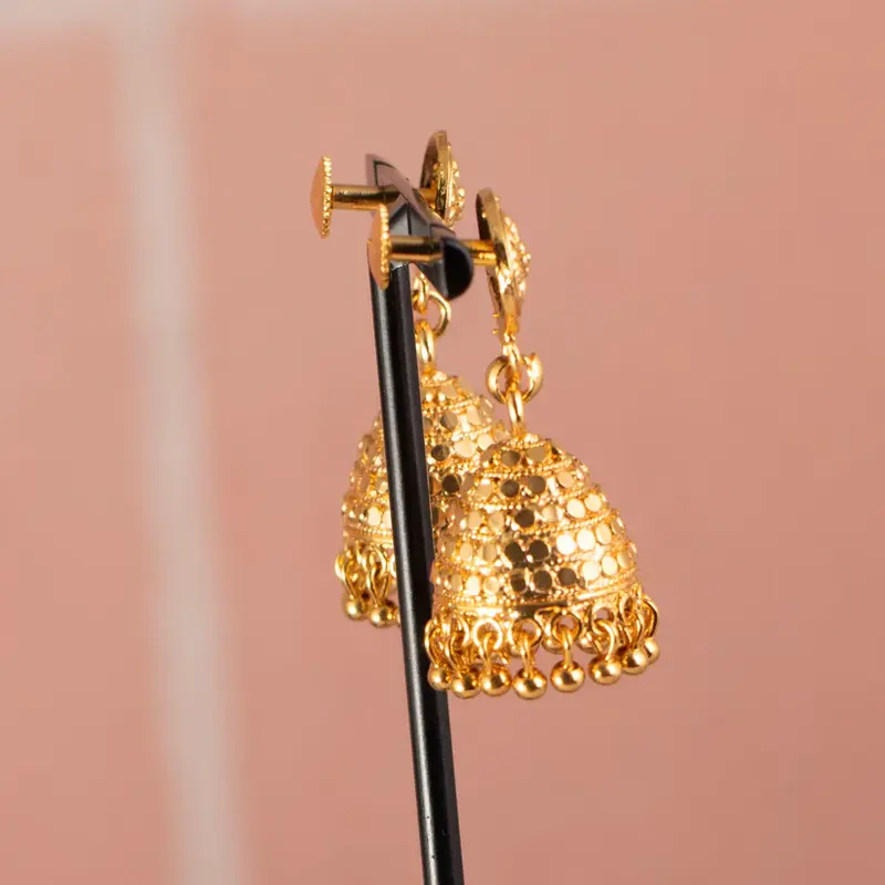 Orecchini Jhumka Dorati Tradizionali
