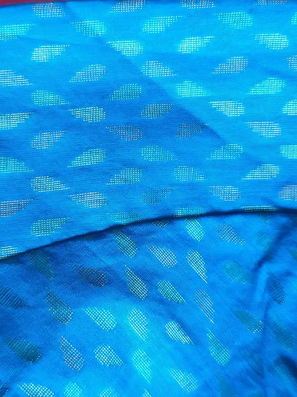 Camicetta Sari in Cotone Blu Scuro